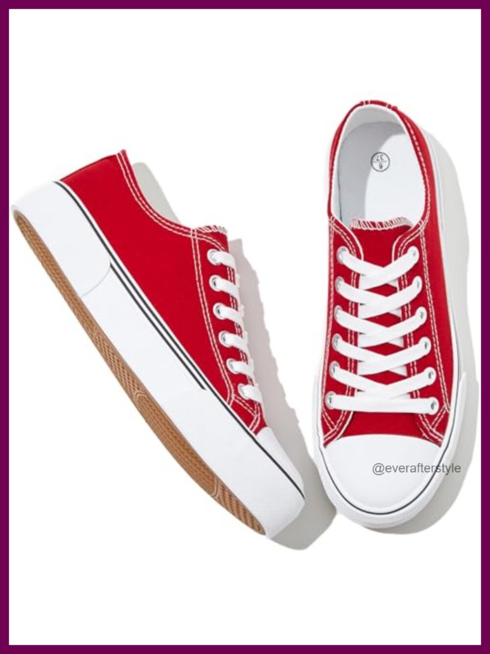 Canvas Low Top Lace Up Sneakers Comfortable Walking Shoes
